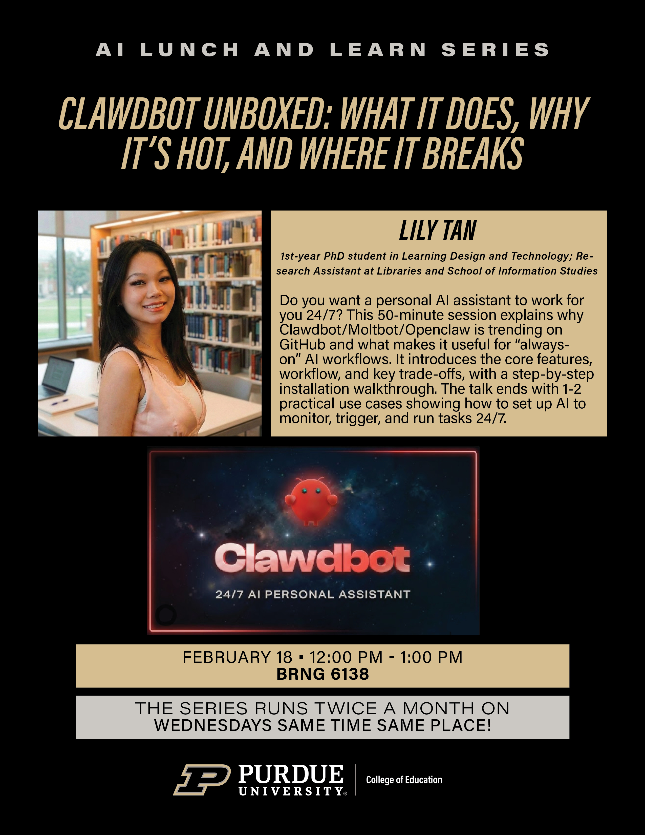 Clawdbot Unboxed talk poster