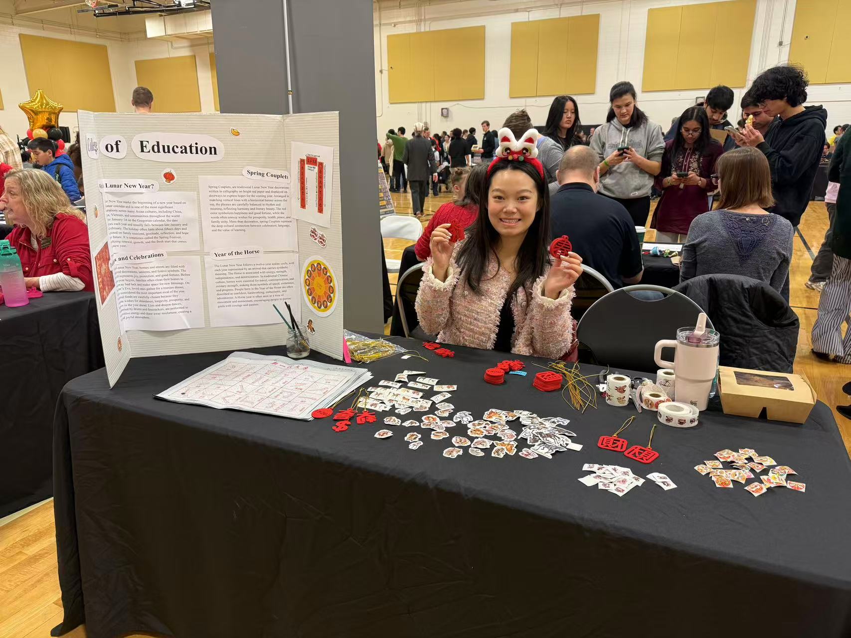 Purdue Lunar New Year Celebration booth